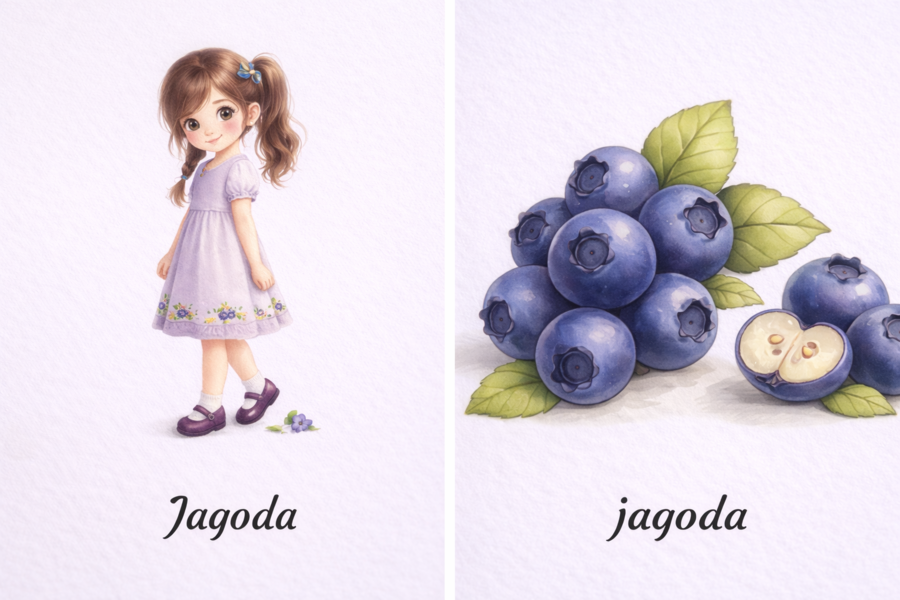 Karta obrazkowa: Róża i Jagoda – kto to, co to?