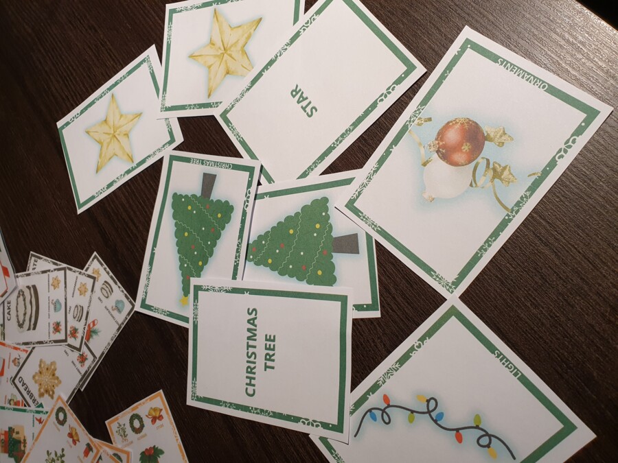 Zestaw Bożonarodzeniowy - gry do nauki angielskich słówek