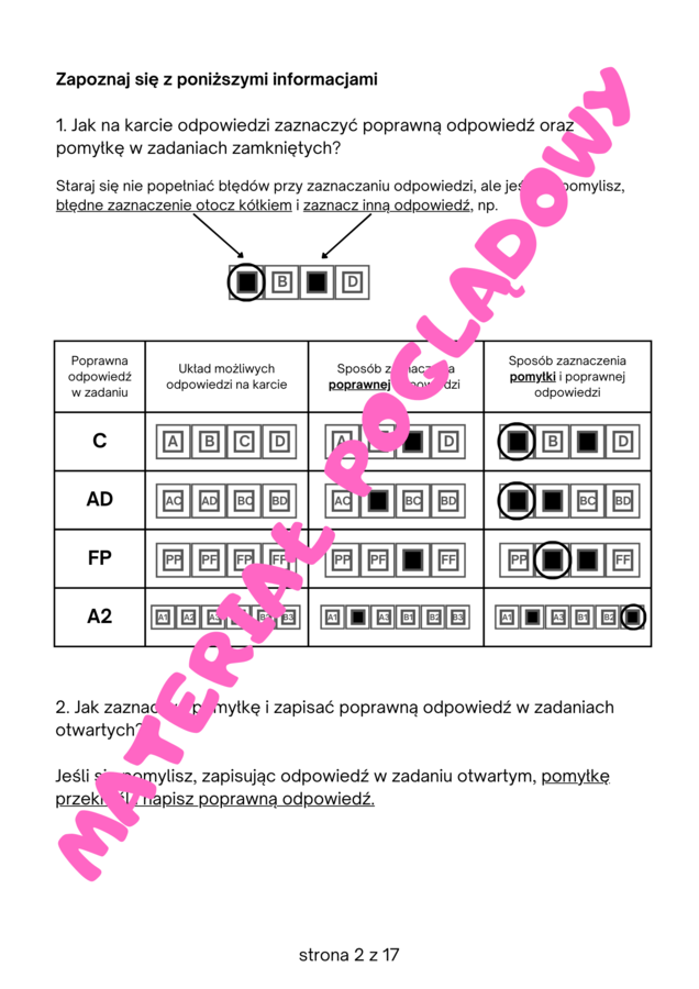 Próbny egzamin ósmoklasisty 2024/2025 matematyka