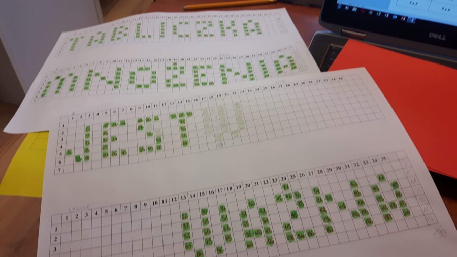 Zakodowana tabliczka mnożenia