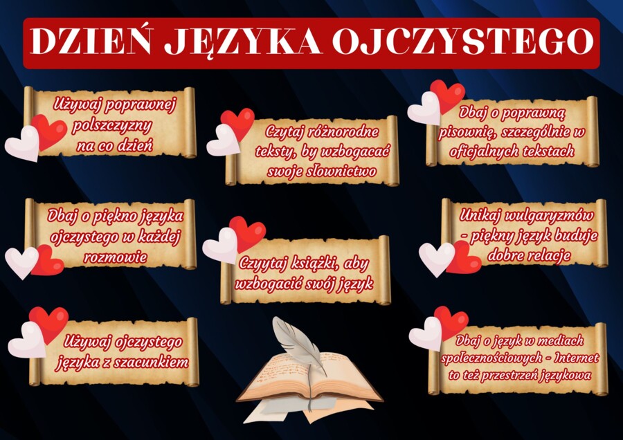 DZIEŃ JĘZYKA OJCZYSTEGO MATERIAŁY NA GAZETKĘ