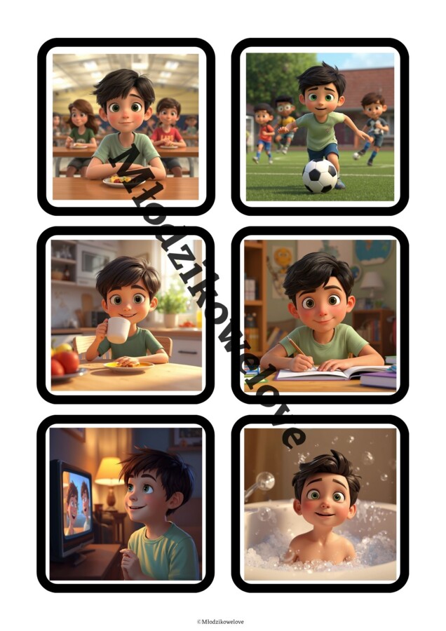 Dzień z życia Janka- powtórki nie muszą być nudne- obliczenia zegarowe