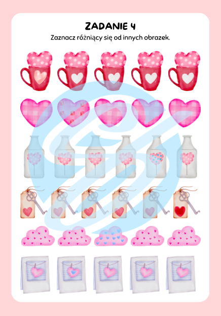 Walentynkowe karty pracy dla dzieci – zadania dla młodszych klas szkoły podstawowej