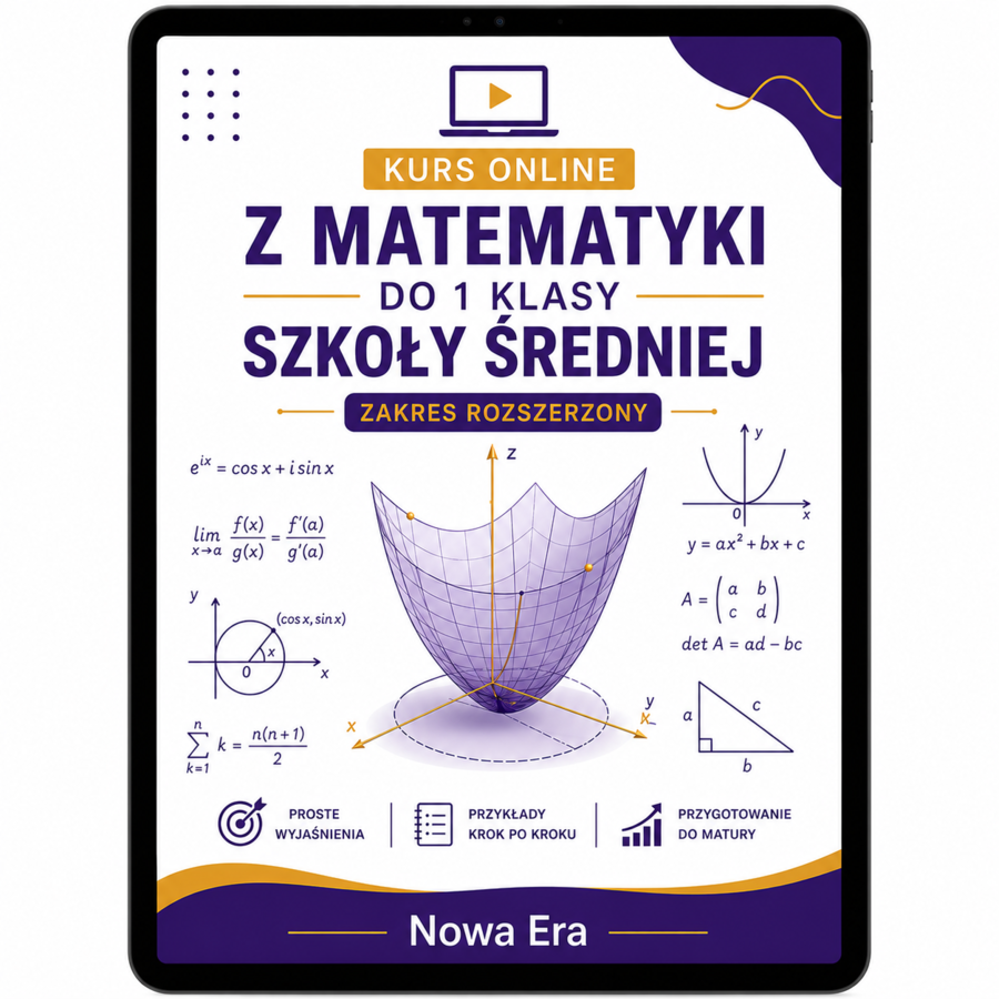 Kurs online z matematyki do 1 klasy - NE 1R