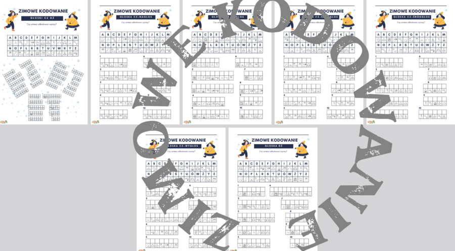 Logopedia - zimowe kodowanie głoska cz - dż