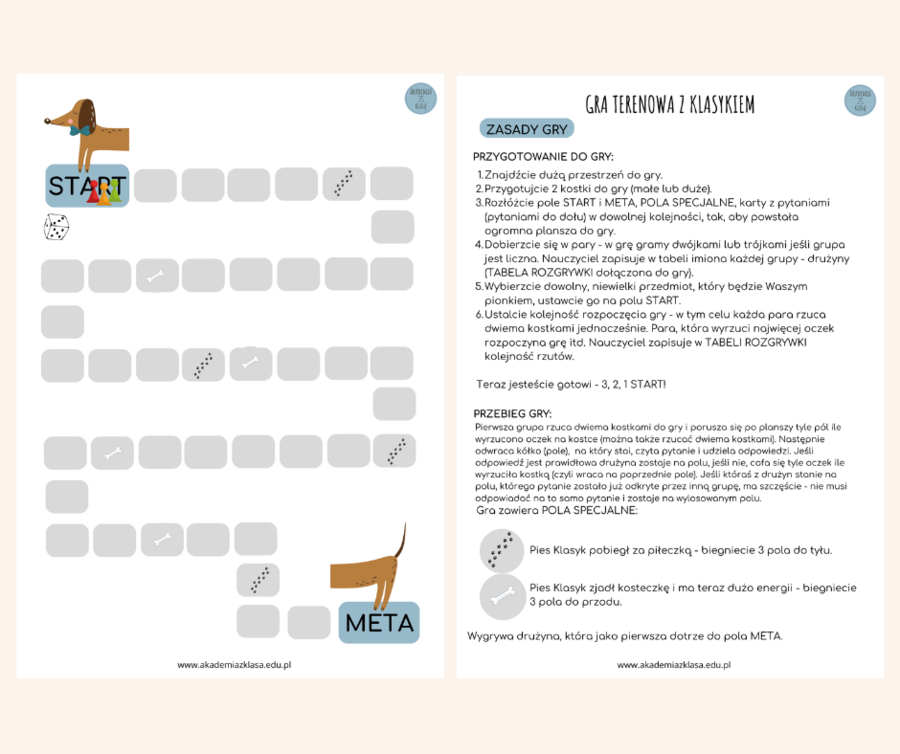 GRA TERENOWA/WIELKOFORMATOWA GRA PLANSZOWA Z KLASYKIEM