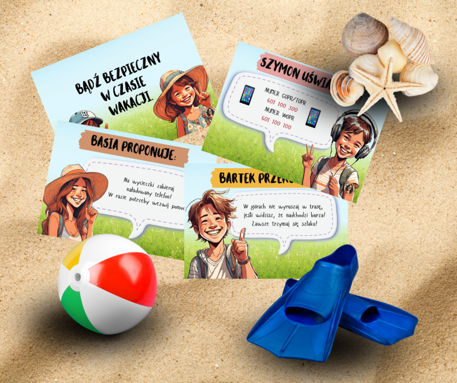 Bezpieczne wakacje-gazetka.