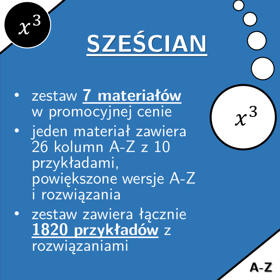 Sześcian | matematyka | zestaw promocyjny