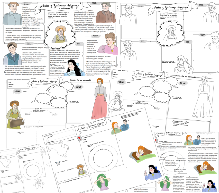 Ania z Zielonego Wzgórza - 3 karty