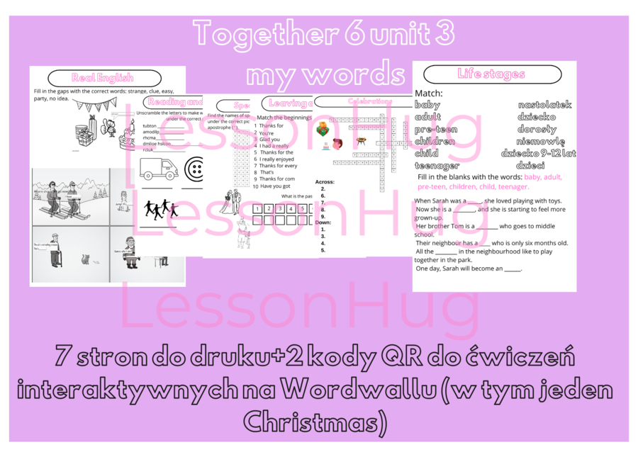 Together 6 unit 3 my words