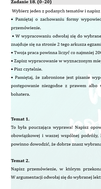 PRÓBNY EGZAMIN JUŻ DLA SZOSTOKLASISTY- HOBBIT.
