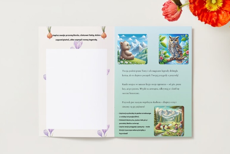 Książka z legendami o przyrodzie