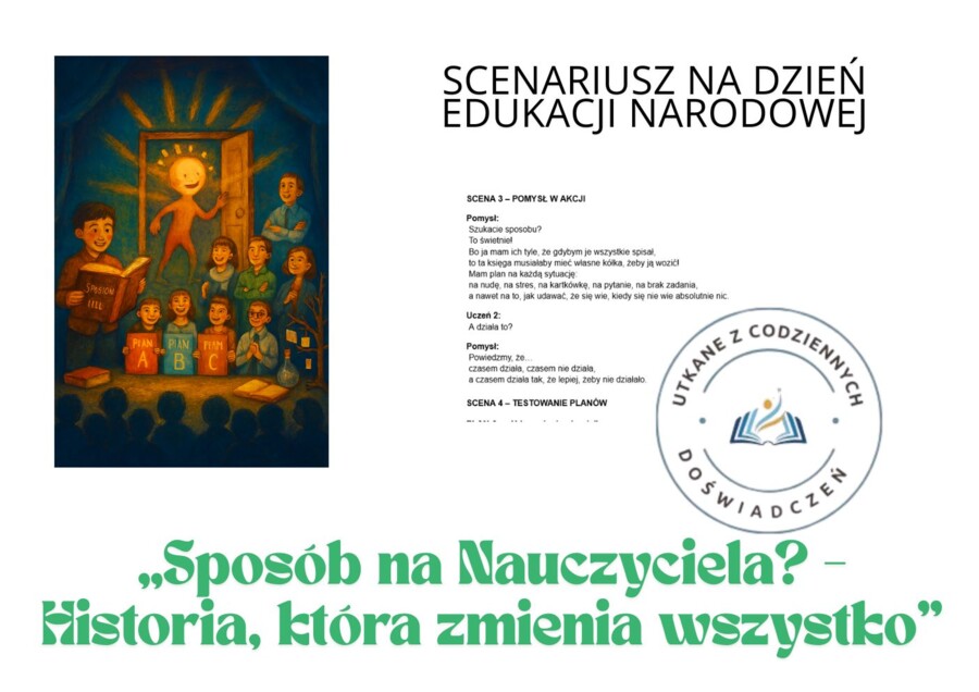 SCENARIUSZ NA DZIEŃ EDUKACJI NARODOWEJ:  „Sposób na Nauczyciela? – Historia, która zmienia wszystko”