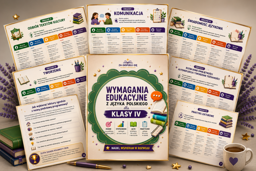 Wymagania edukacyjne z języka polskiego dla klasy IV | Nowa podstawa programowa 2026
