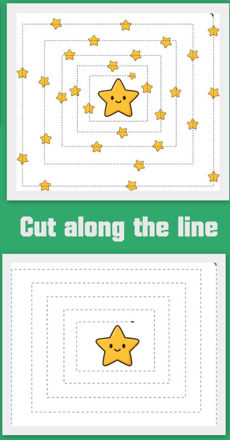 Wycinanki po śladzie świąteczne (pdf i jpg -a4)