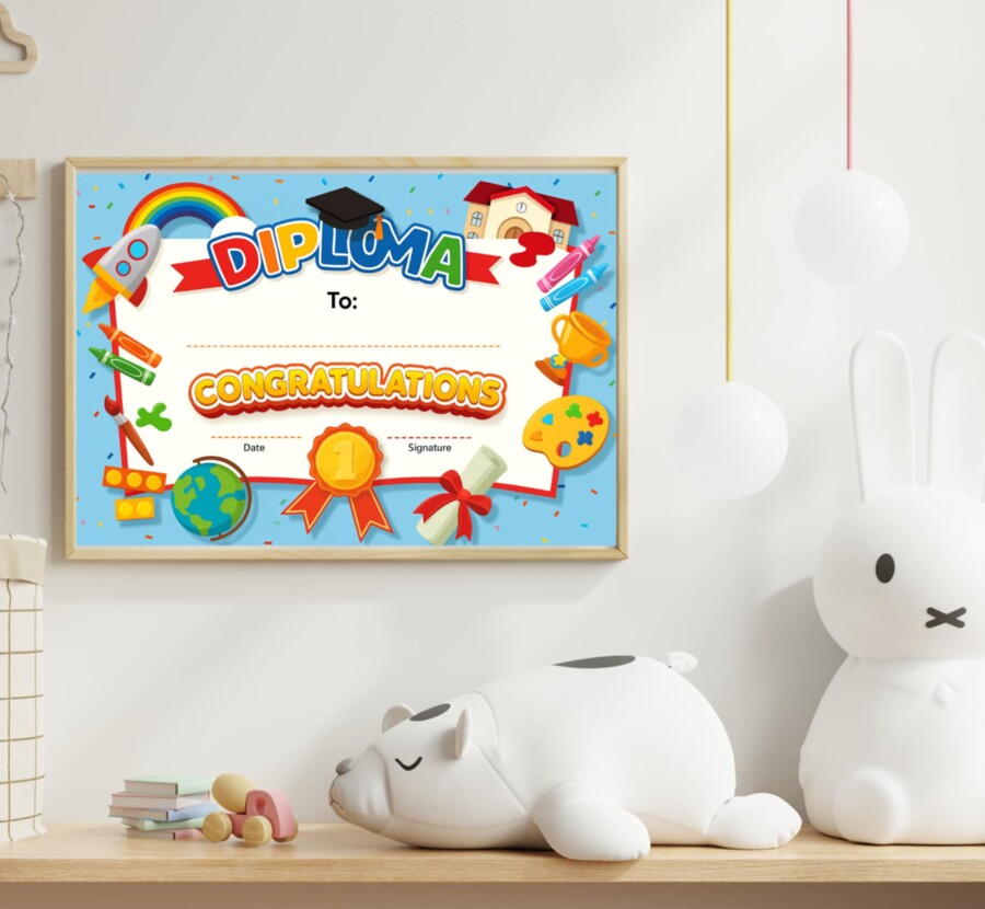 Dyplom / Diploma na Koniec Roku z języka Angielskiego Format A4