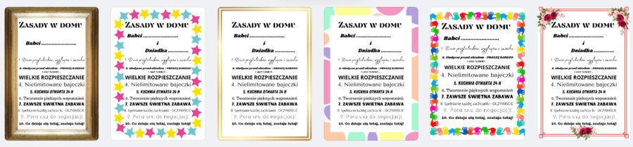 Zasady w domu babci, dziadka, babci i dziadka