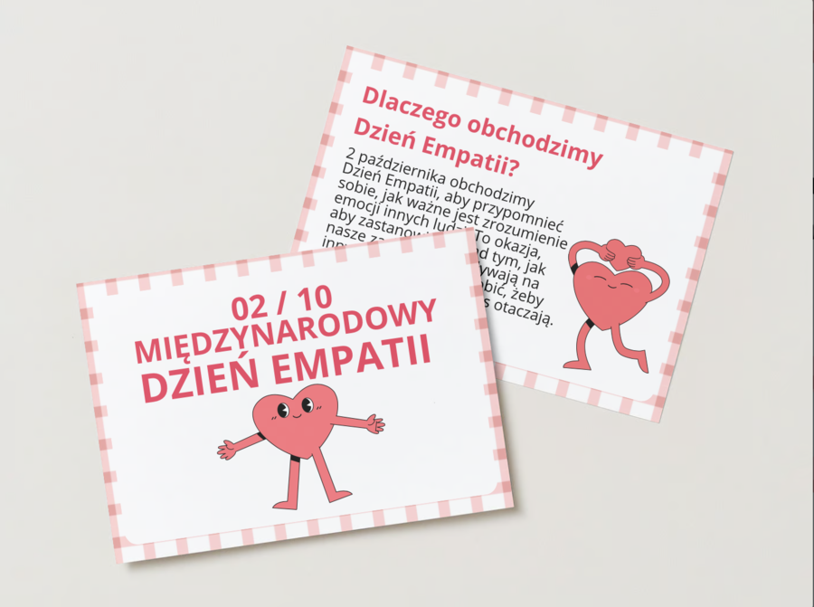 Międzynarodowy Dzień Empatii 2.10 2 października gazetka / prezentacja + materiały na kącik życzliwości