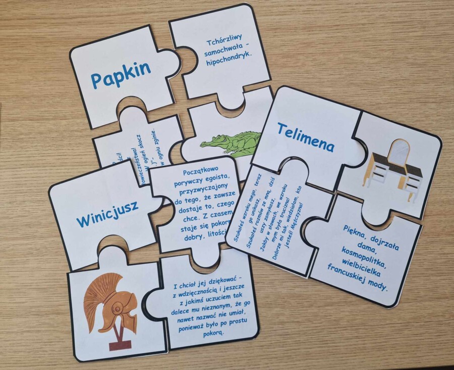 Puzzle powtórzeniowe E8 (lektury 7,8)