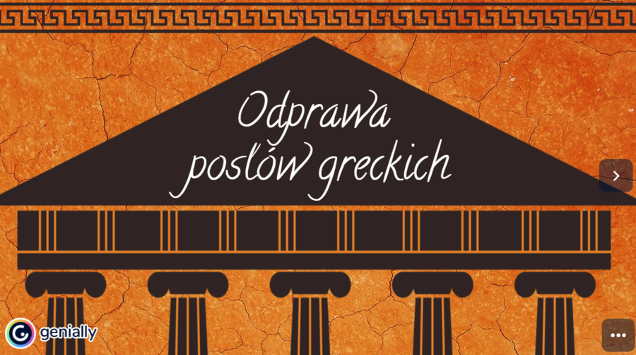 Odprawa posłów greckich - cykl lekcji