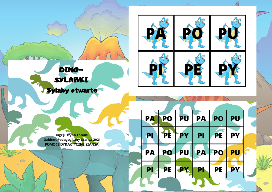 DINO-SYLABY ZESTAW