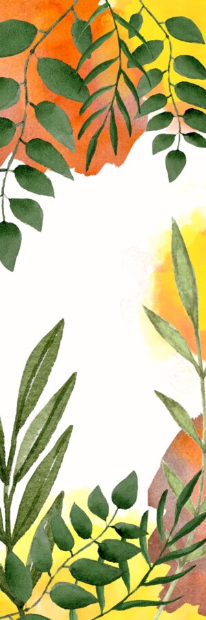 zakładka do książki - liście