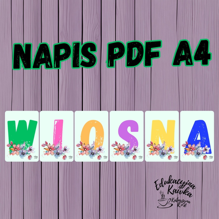 Napis WIOSNA
