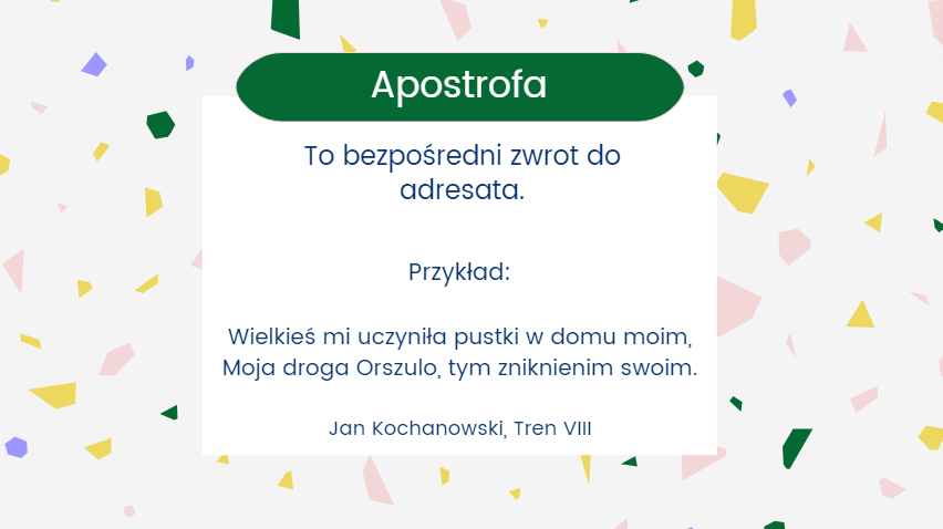 Środki poetyckie - prezentacja