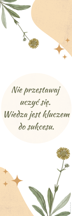 Zakładka do książki – motywacja 14