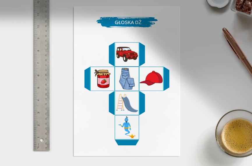 LOGOPEDIA KOSTKI LOGOPEDYCZNE SZEREG SZUMIĄCY