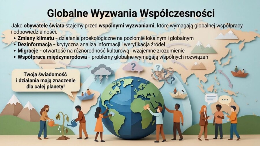 Edukacja obywatelska – prawa, obowiązki i funkcjonowanie państwa (gazetka szkolna / prezentacja edukacyjna)