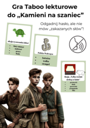 Taboo lekturowe ,,Kamienie na szaniec"