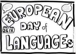 napis na gazetkę EUROPEAN DAY of LANGUAGES