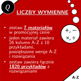 Liczby wymierne | matematyka | zestaw promocyjny