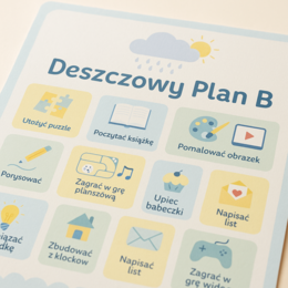 Deszczowy plan B. Plakat klasowy