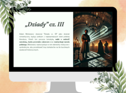 Prezentacja - Dziady cz. III - Adam Mickiewicz - romantyzm