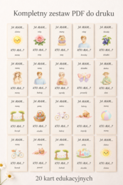 Karty „Ja mam… kto ma…?” – róże, jagody i lato