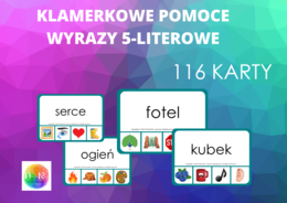 KLAMERKOWE POMOCE WYRAZY 5-LITEROWE 116 KART