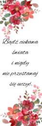 zakładka do książki - kwiaty