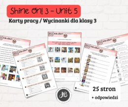 Materiały do Shine On! 3 Unit 5 – Is He a Chef? – karty pracy – wklejki/wycinanki