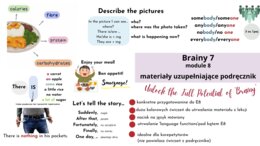 Brainy 7, rozdział 8, materiały uzupełniające podręcznik, countable/uncountable nouns, indefinite pronouns, ordering food, E8