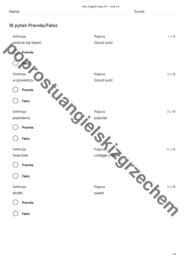 English Class A1+ - Unit 2 - testy