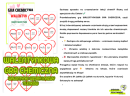 WALENTYNKOWA GRA CHEMICZNA WALENTYNKI WZORY I NAZWY TLENKÓW