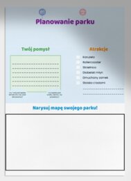 Budowanie własnego parku rozrywki. (Z kartonu, klocków)