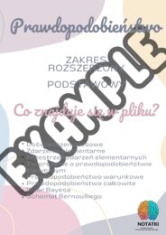 Notatka z prawdopodobieństwa - zakres rozszerzony i podstawowy - matematyka liceum