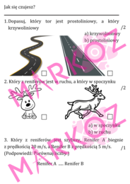 Sprawdzian Kinematyka
