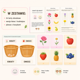 Kwiat czy owoc? – segregowanie obrazków