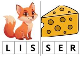 Wyrazy trzyliterowe. Nauka czytania