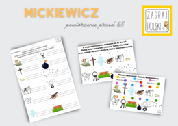 Twórczość Adama Mickiewicza - powtórzenie przed E8 (ikony)