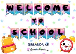 Girlanda "Welcome back" oraz "Welcome to school"